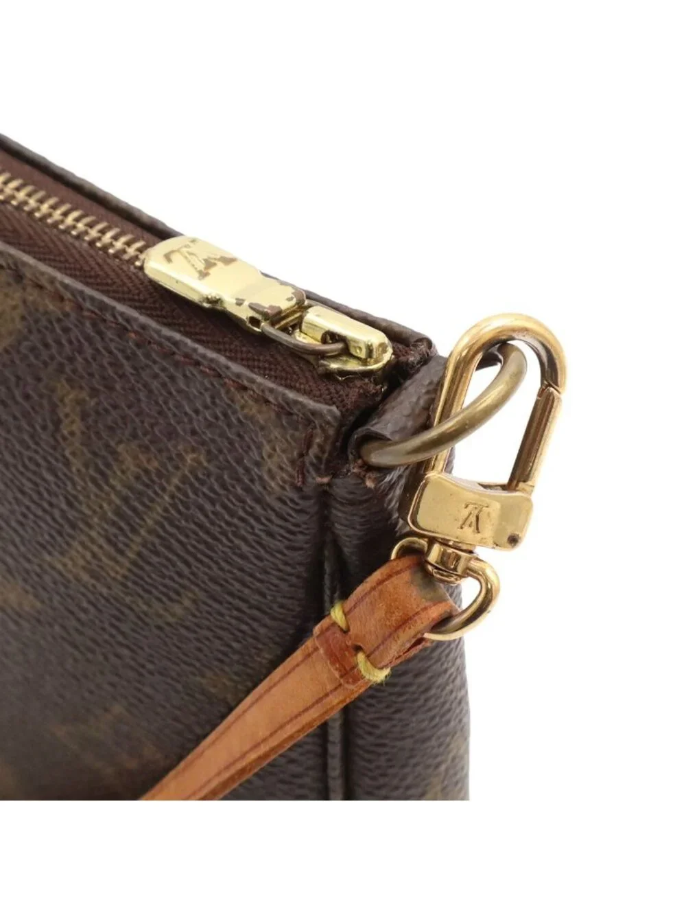 Louis Vuitton Monogram Pochette Soir Pouch Handbag Party